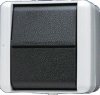 JUNG WG 800, 802 W, Wippschalter 10 AX 250 V, Aus 2-pol.