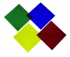 Hitzebeständige Folie für PAR 64 Bühnenscheinwerfer, 4er Set mit: Grün, Gelb, Rot, Blau