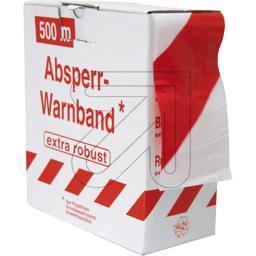 Absperr-Warnband rot/weiss    500m