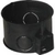 Schalterdose, UP, schwarz, Durchmesser 60mm, mit Steg, Tief: 42mm, ohne Schrauben
